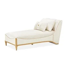 AICO Furniture La Terrazza Chaise Starlight in Light Champagne