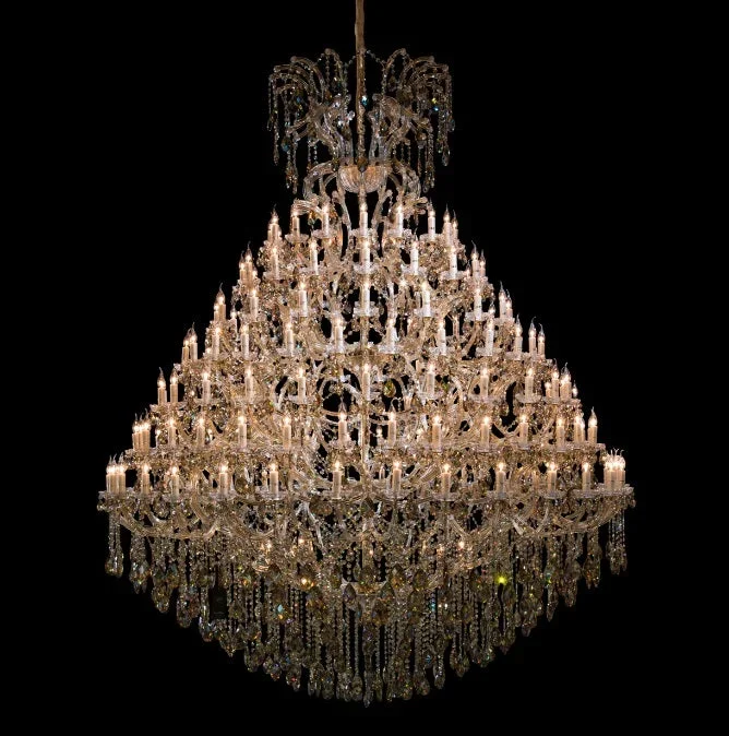 AICO Furniture Lighting Grand Cathedral 176 Light Chandelier in Gold