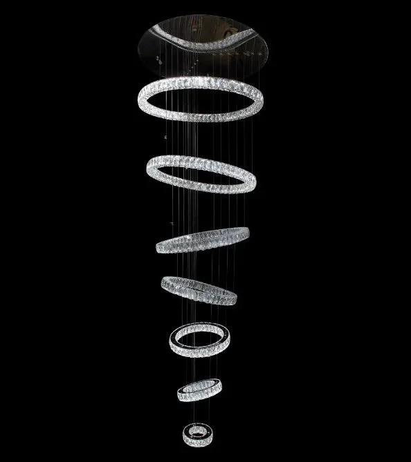 AICO Furniture Lighting Large Interstellar LED Chandelier