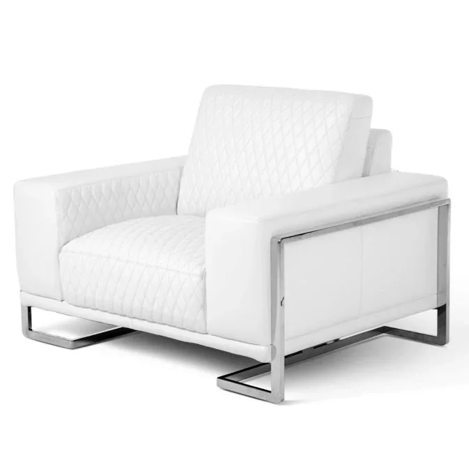 AICO Furniture Mia Bella Gianna Chair Half in White
