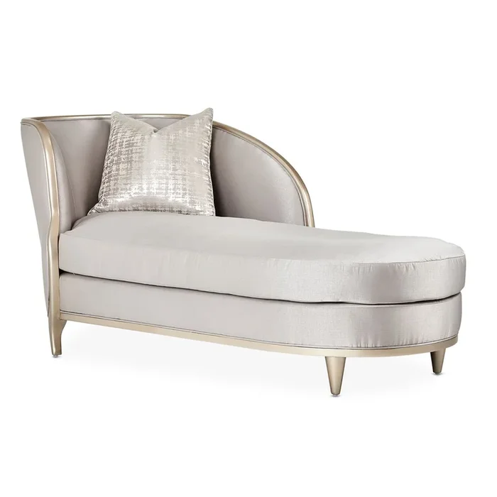 AICO Malibu Crest Chaise in Chardonnay