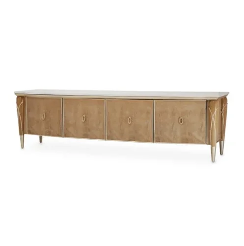 AICO Villa Cherie Media Cabinet in Caramel