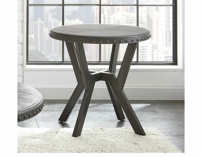 Alamo Round End Table AL700E by Steve Silver at Old Brick Furniture & Mattress Co.