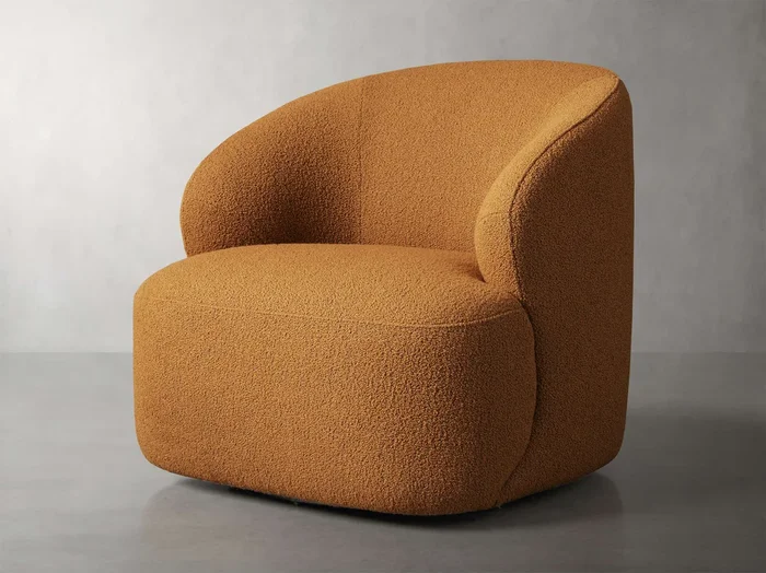 Alonzo Swivel Chair in Lecco Spice