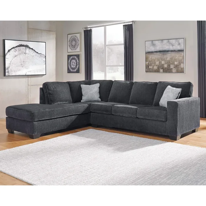 Altari – Slate – Left Arm Facing Chaise 2 Pc Sectional
