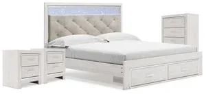 Altyra King Storage Bed, Chest and 2 Nightstands