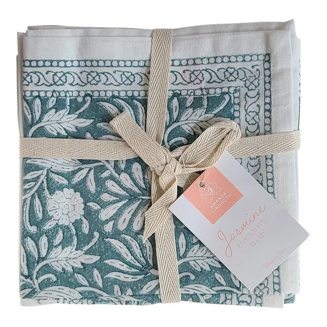 Amanda Lindroth Cotton Placemats- Set of 8