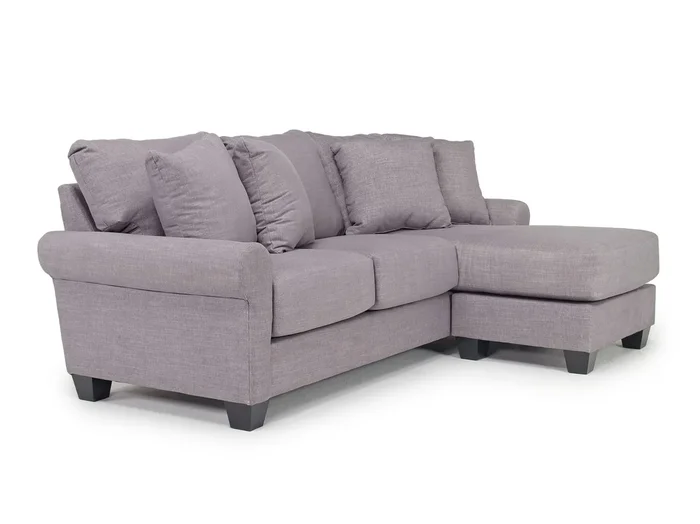 Amelia Crypton Performance Sofa Chaise in Nomad Slate, Down
