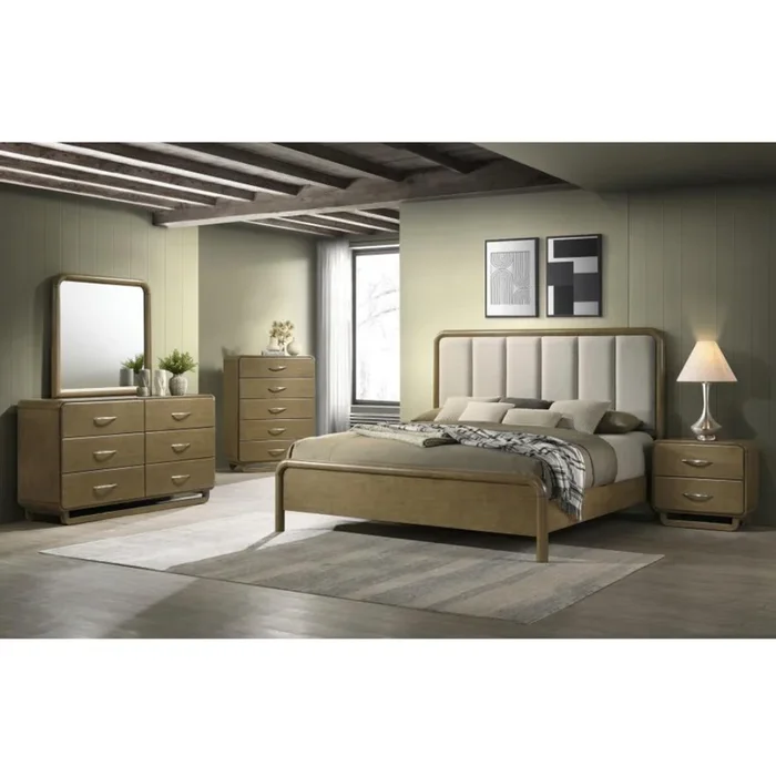 AMSBURY 5-piece Eastern King Bedroom Set Nutmeg