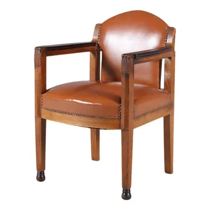 Amsterdamse School Style Chair by Paul Bromberg for ‘t Woonhuys, Amsterdam