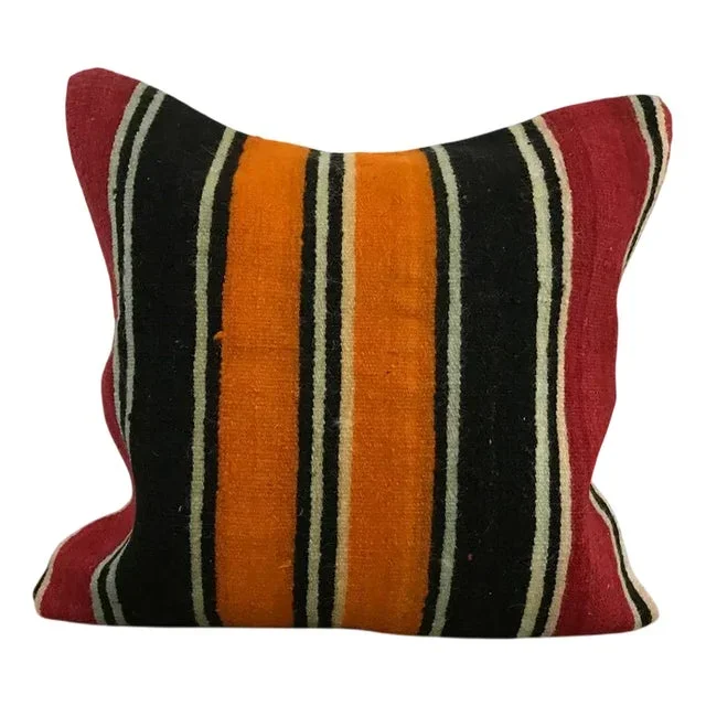 Anatolian Tribal Kilim Cushion Cover, 1950s
