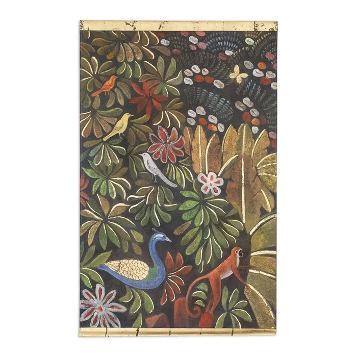Animals On Floral Background Painting, Contemporary