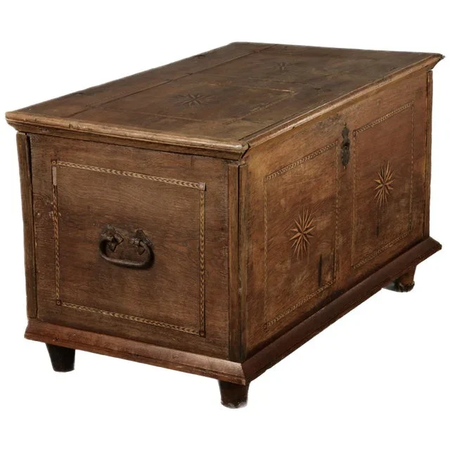 Antique Baroque Biedermeier Chest, 1900