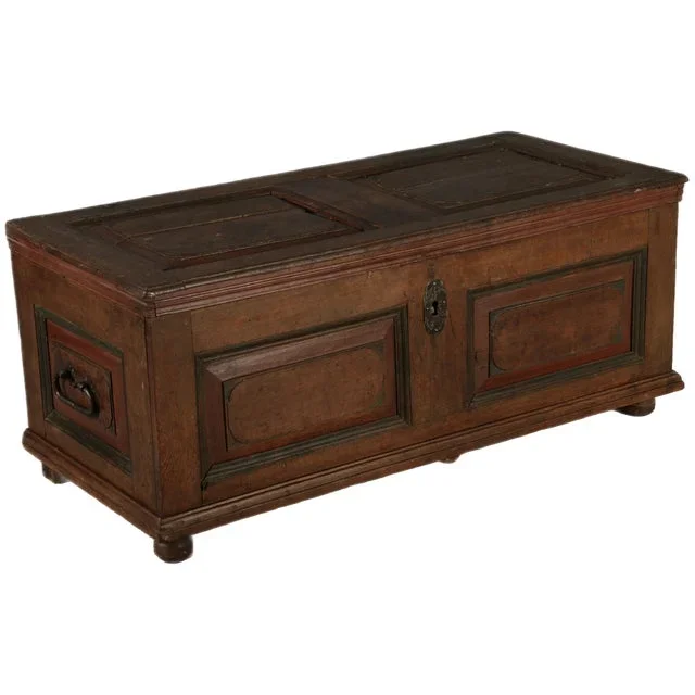 Antique Baroque Chest in Oak, 1750