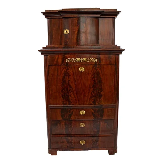 Antique Biedermeier Empire Secretaire