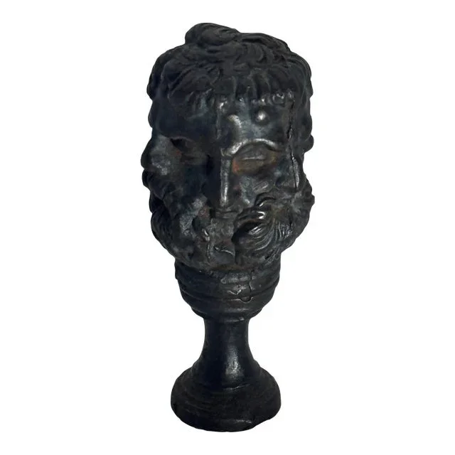 Antique Bronze Janus Head Wax Seal Stamp