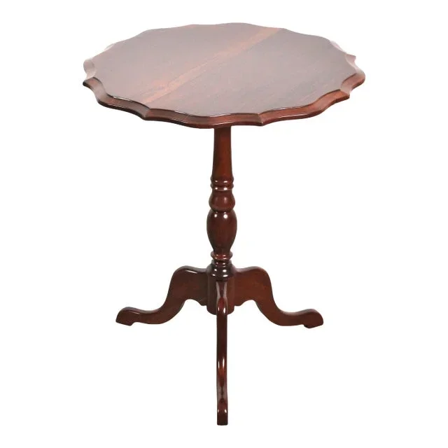 Antique Restored Rosewood Pie Crust Tilt Top Table