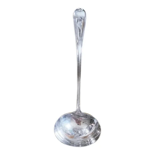 Antique Silver Plated Serving Ladle From Hotel Margaret in Brooklyn Ny