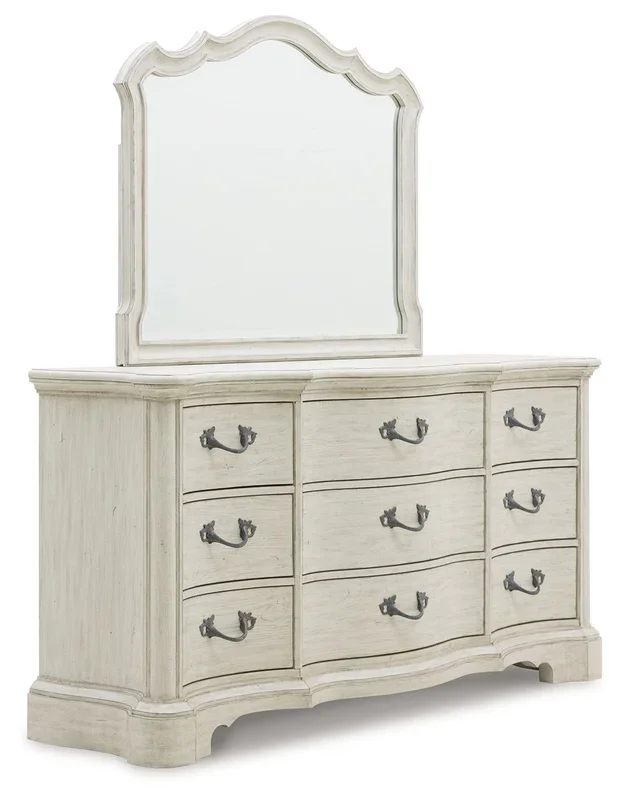 Arlendyne – Dresser And Mirror – Antique White