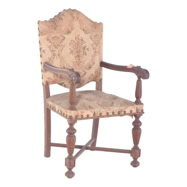 Armchair with Back and Upholstered Seats, 1890s