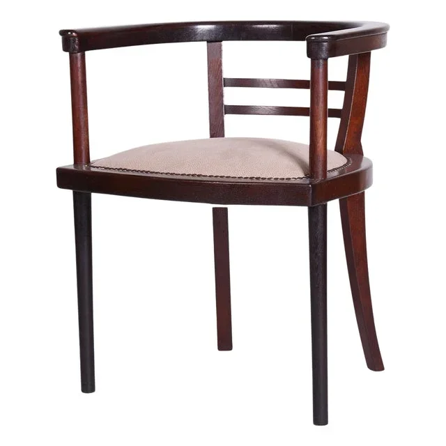 Art Deco Armchair attributed to Workshop of Josef Hoffmann, Vienna, Austria, 1910s