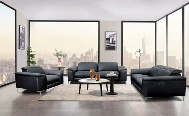 ASCONA Power Sofa + Loveseat / CM9927BK-PM-2PC