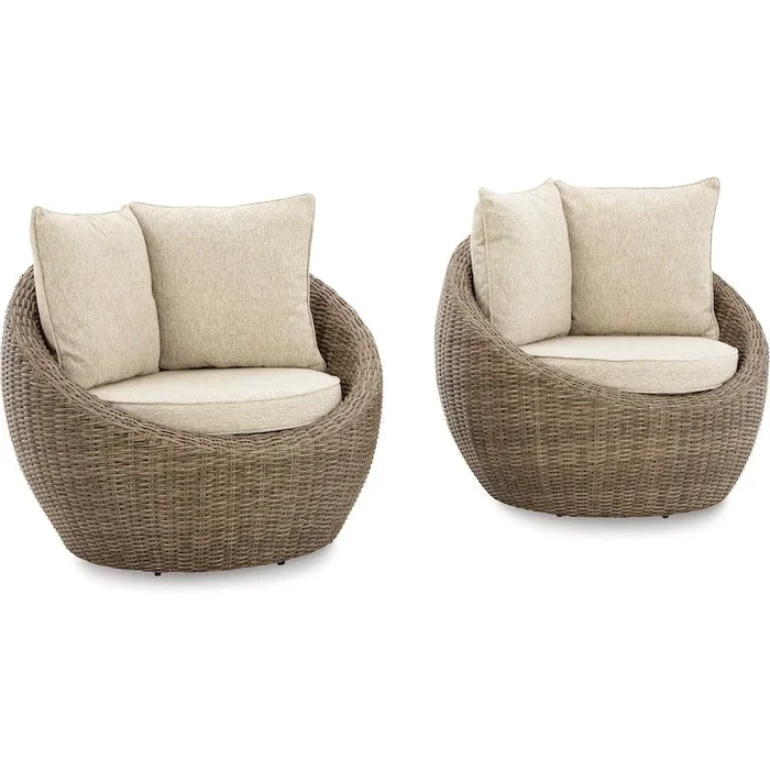 Ashley Danson Swivel Lounge with Cushion (Set of 2)