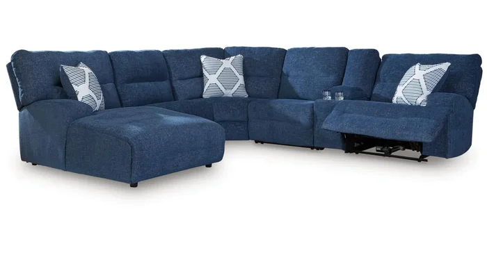 ASHLEY FURNITURE Acklen Place 6-piece Power Reclining Sectional With Chaise 93607S2 | Home Haven Fur…