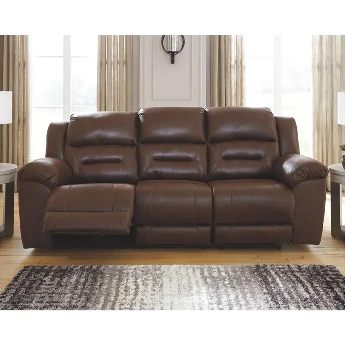 Ashley Stoneland Reclining Power Sofa in Chocolate