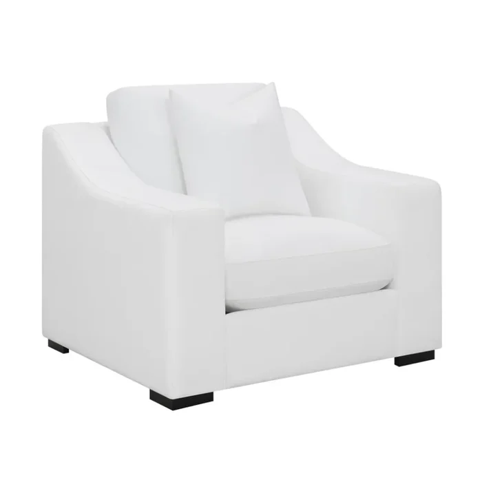 ASHLYN Upholstered Sloped Arm Accent Chair