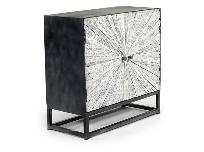 Astral 2 Door Accent Cabinet in Gray