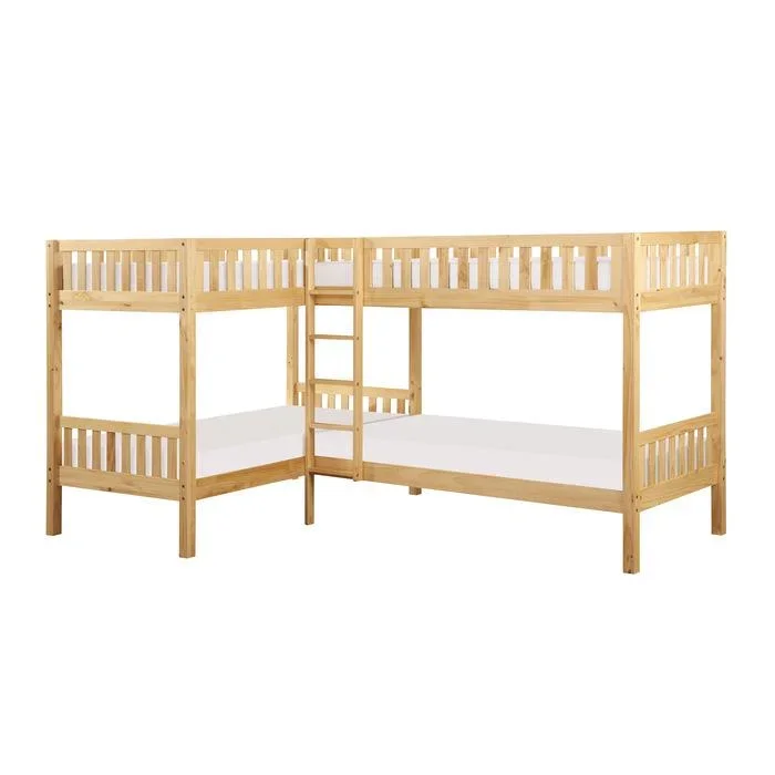 B2043CN-1* – (3) Corner Bunk Bed