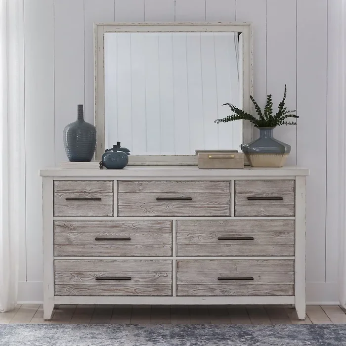 Backroads – Dresser & Mirror – White