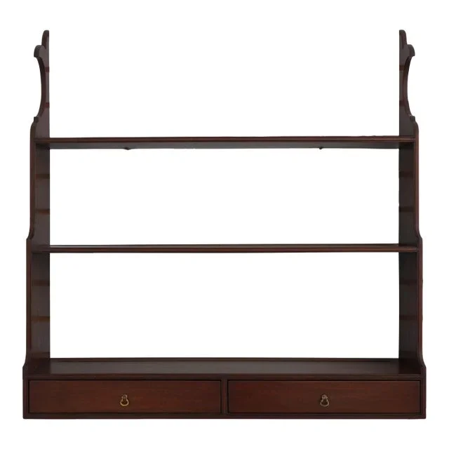 Bartley Collection 2 Drawer Mahogany What Not Shelf