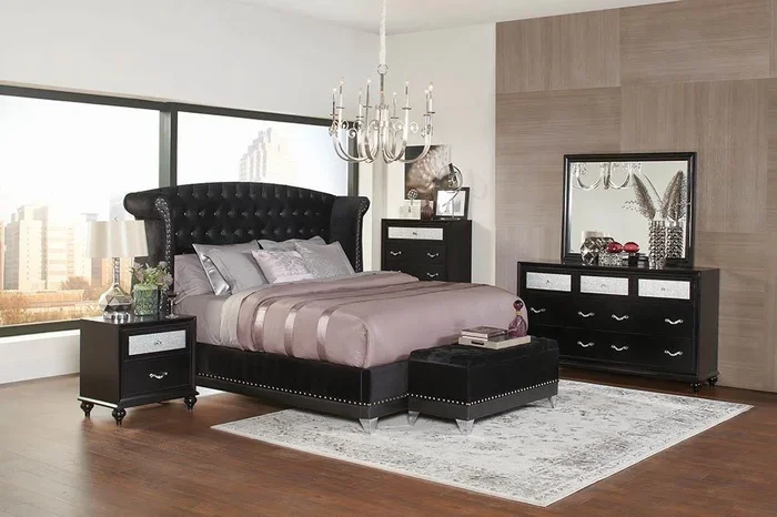 Barzini Bedroom – California King Bed – Black