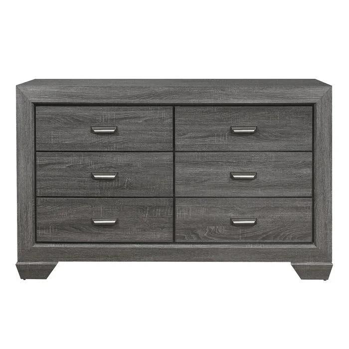 Beechnut 6 Drawer Dresser in Gray 1904GY-5