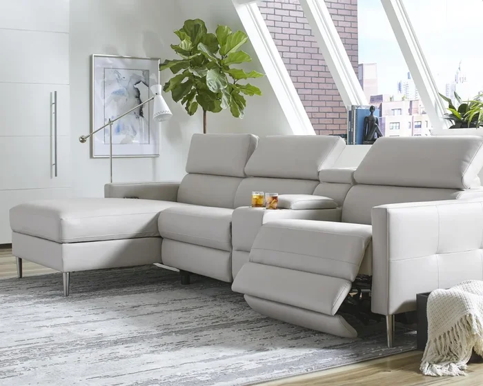 Beryl – 4-piece Power^2 Sectional – White