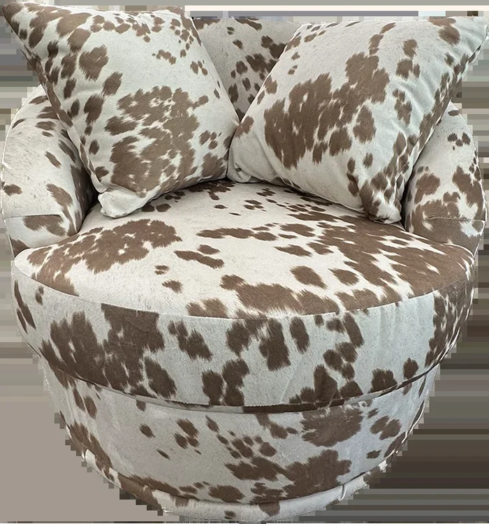 Best Alanna Swivel Barrel Chair in Palomino
