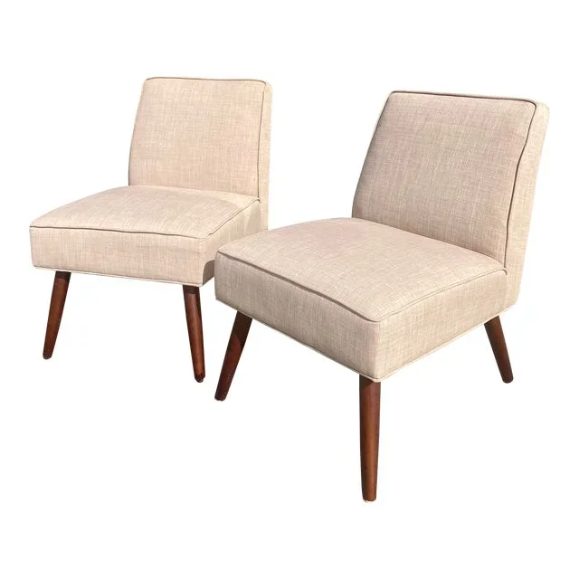 Billy Haines Style Slipper Chairs – a Pair