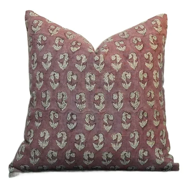 Block Printed Pillow Cover for Sofa Couch or Bed – Pure Linen 14×36 Inch- Superstar