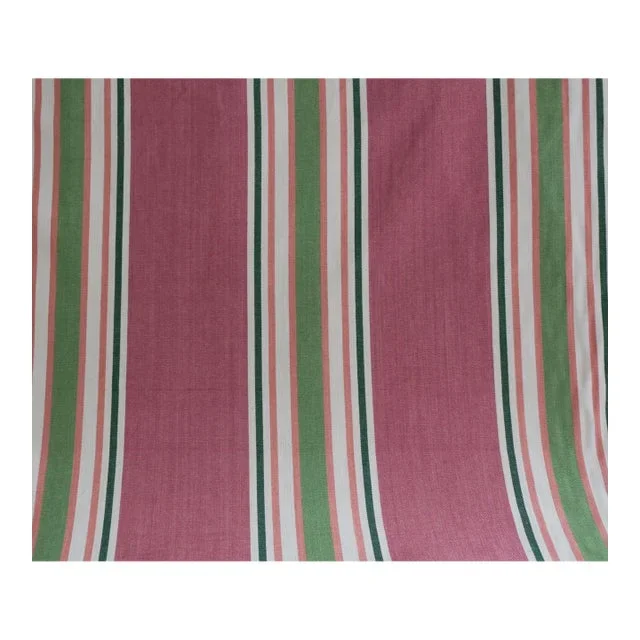 Brunschwig & Fils Heavy Striped Linen Fabric- 2 Yards