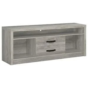 Burke 2-drawer Engineered Wood 59-inch TV Stand Grey Driftwood