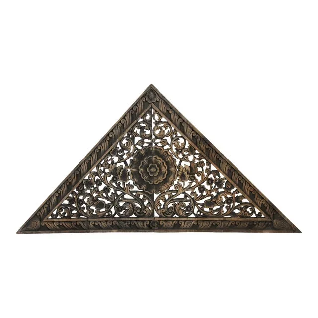 Burn Triangle Carved Panel Large