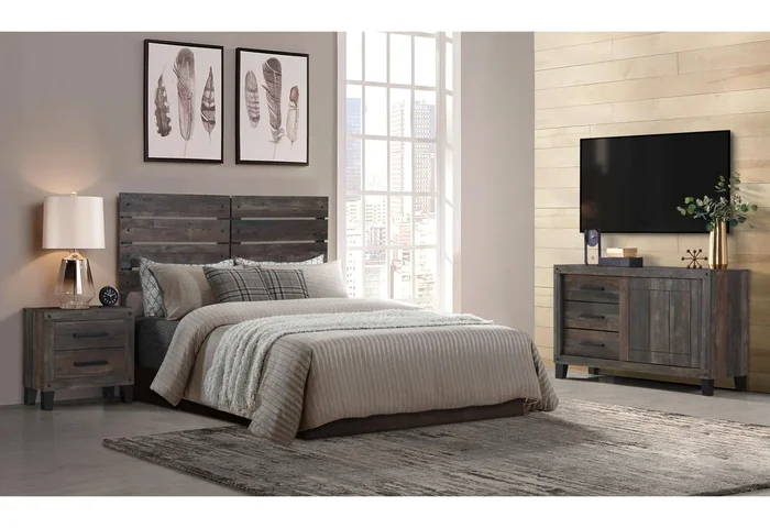 BURT DARK OAK BEDROOM IN A BOX