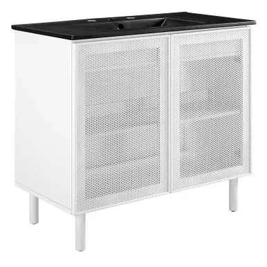 Calla 36″ Perforated Metal Bathroom Vanity / EEI-6680