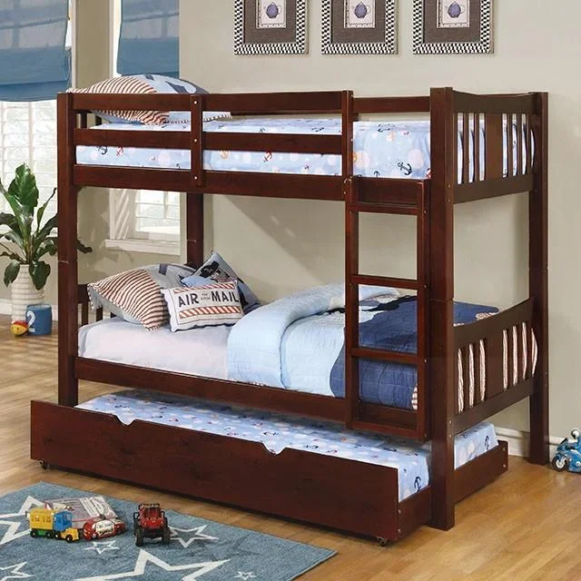 CAMERON Dark Walnut Twin/Twin Bunk Bed