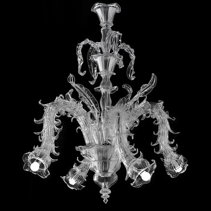 Capri Murano Glass Chandelier, Handcrafted