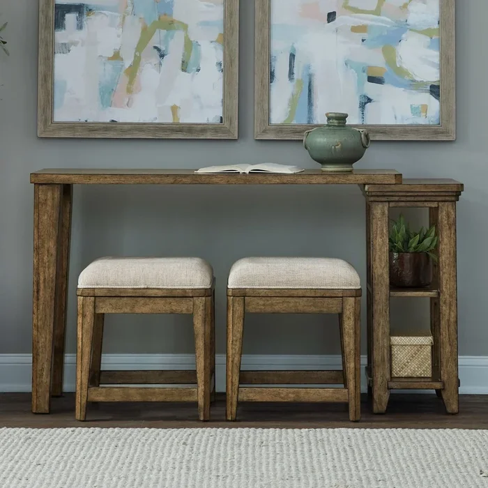 Carolina Park – 3 Piece Console Set – Brown