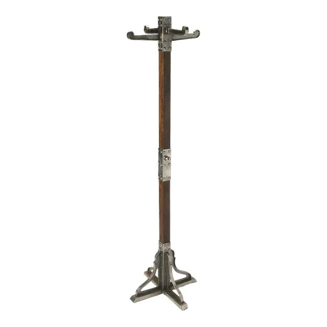 Carston Industrial Chic Coat Rack, Multi-Color