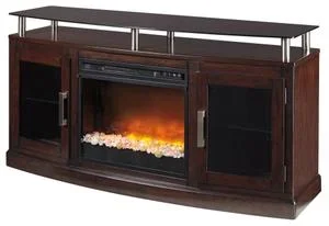 Chanceen 60″ TV Stand With Electric Fireplace